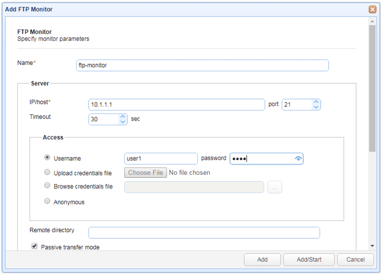 Cerberus FTP Server JSCAPE Monitor Performance Testing